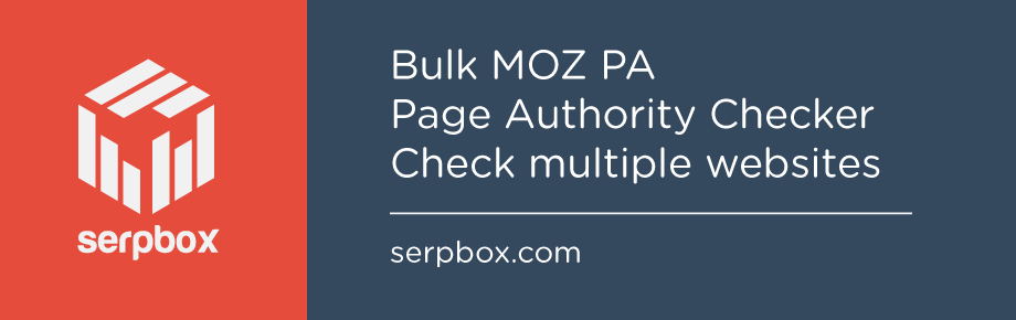 Bulk Page Authority Checker