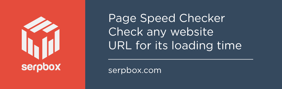 Page Speed Checker 