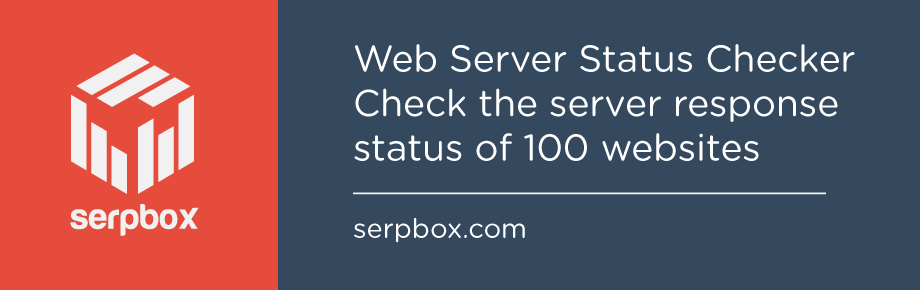 Web Server Status checker